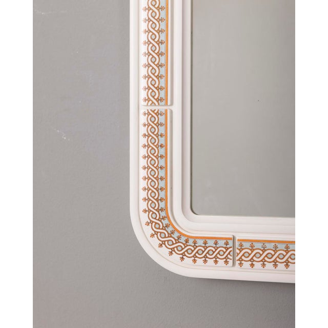 Vintage Plastic Wall Mirror with Carrara Matte, 1970s For Sale - Image 4 of 9