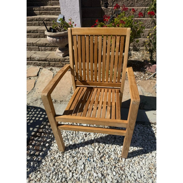 New Teak Armchair No brand name Assembly required(hex bolts with tool included) Great quality, comfortable design, elegant...