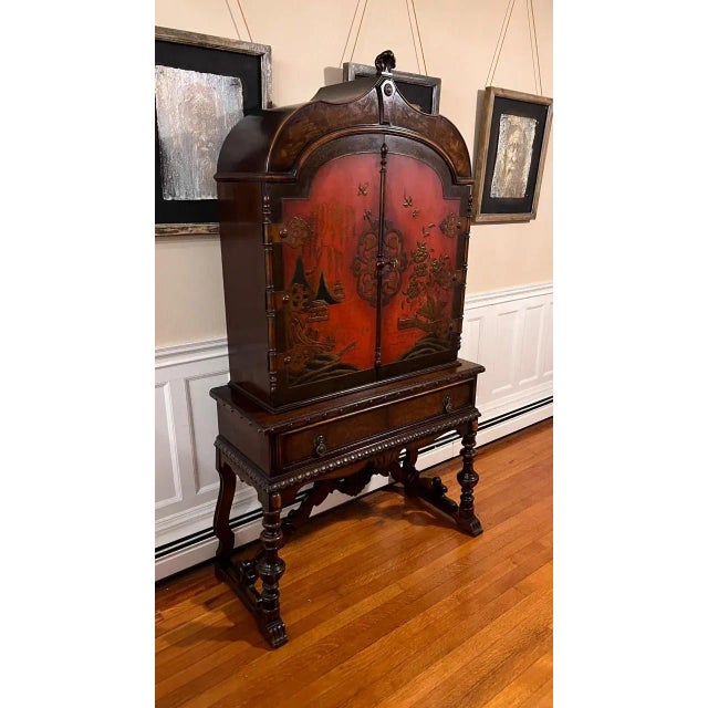 Japanese 1930s Berkey and Gay Asian Cabinet For Sale - Image 3 of 13
