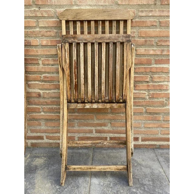 Teak Folding Deck Chair with Slat Back from Scan Com, 1960s For Sale - Image 13 of 15