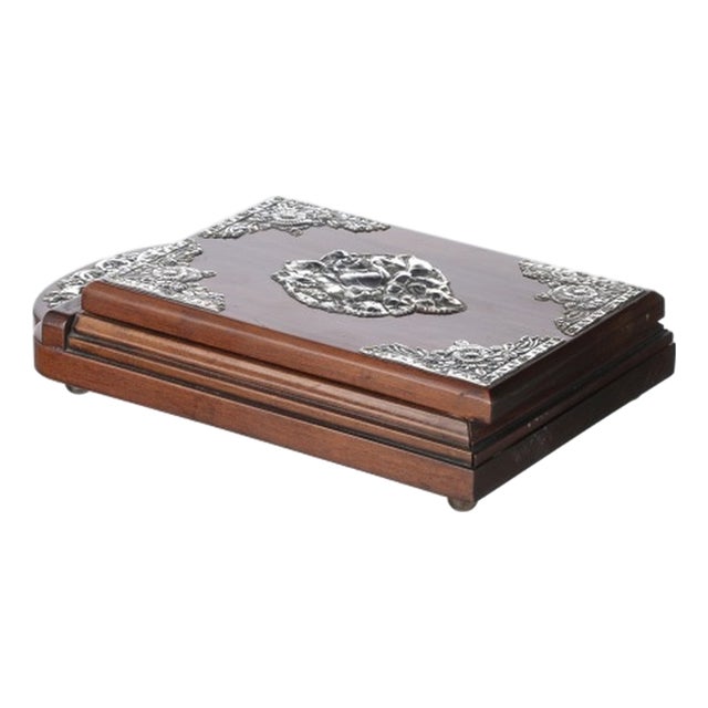 Block Holder in Silver For Sale