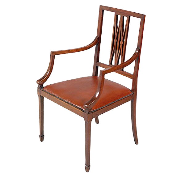 Art Nouveau Walnut Armchair by Jakob & Joseph Kohn For Sale