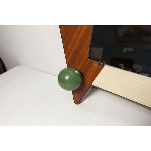 Formica Asymmetrical Wall Rack with Mirror, Set of 2 For Sale - Image 13 of 18