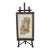 Circa 1850 Victorian Ebonized Tabletop Easel Frame With Faux-Inlay Painted Enamel For Sale