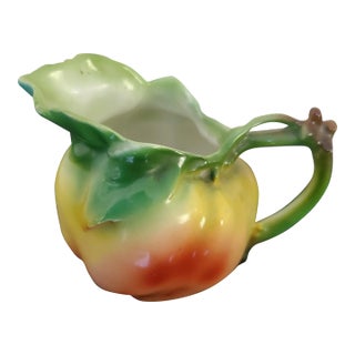 Antique Royal Bayreuth Green Apple Creamer For Sale