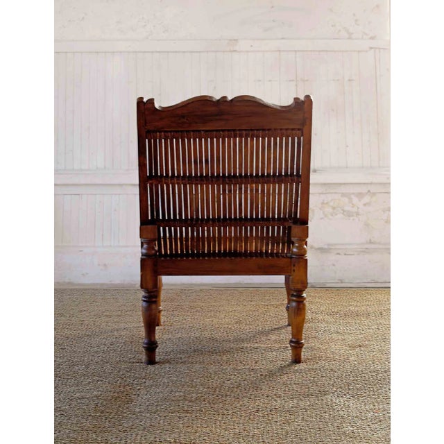 British Colonial Style Armchairs - A Pair For Sale - Image 10 of 11