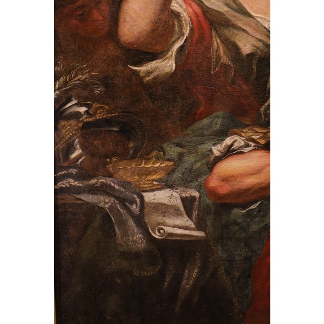 After Antonio Molinari, Samson and Delilah, 1700, Oil on Canvas For Sale - Image 7 of 14