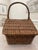 Vintage English-Style Split-Lid Willow Basket For Sale In Atlanta - Image 6 of 14