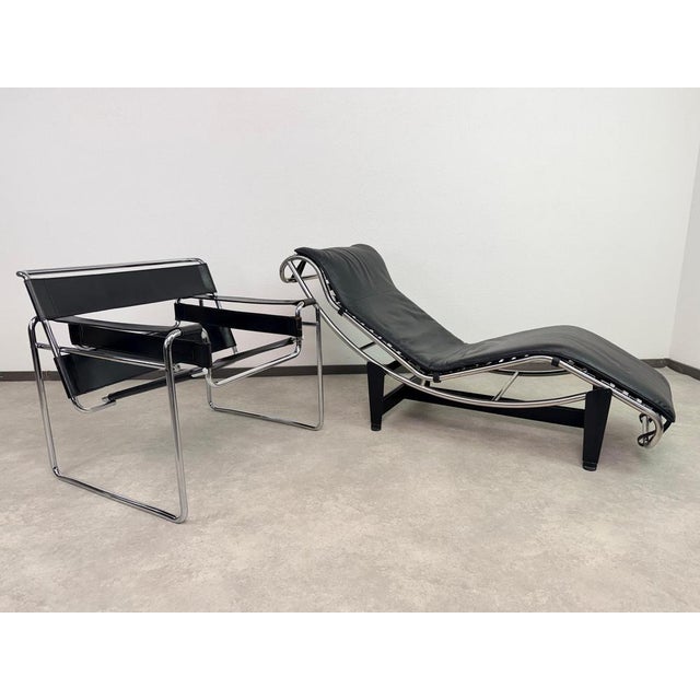 Bauhaus Vintage B3 Wassily Chair by Marcel Breuer for Bononia, Italy, 1960s For Sale - Image 3 of 15