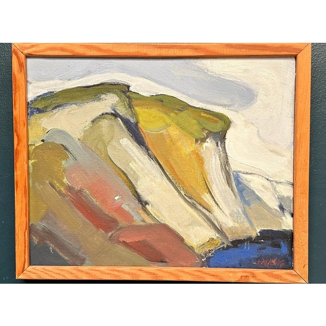 Stig Delang, Landscape, 1950s, Oil on Canvas, Framed For Sale - Image 11 of 18