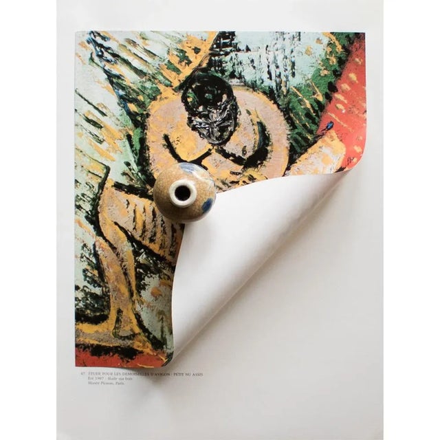 The School of Paris 1985 After Pablo Picasso, "Seated Petit Nude" Parisian Full-Color Print For Sale - Image 3 of 8