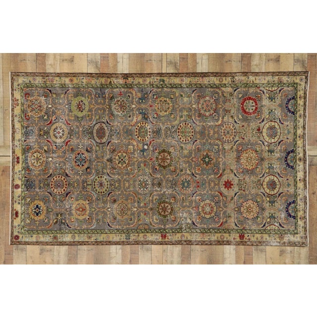 Vintage Turkish Sivas Rug, 05'07 X 09'06 For Sale - Image 9 of 10