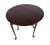 DAVID LEFORT CUSTOM BUILT QUEEN ANNE STYLE DROP LEAF TABLE American, 2003, mahogany. Rectangular with rounded drop leaves,...