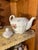 Mid-Century Modern 1950 Floral Porcelain Musical Box Teapot Music Stands For Sale - Image 3 of 8