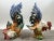 Vintage Hand-Painted Italian Majolica Ceramic Fighting Rooster Sculpture, a Pair 1980's For Sale - Image 11 of 15