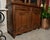 Brown French Oak Buffet Base With Glass Door Cabinet Above For Sale - Image 8 of 8