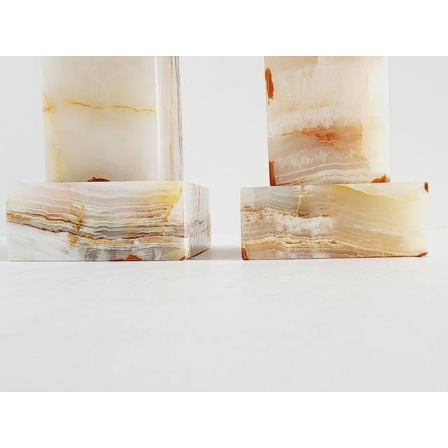 Decorative Onyx Obelisks-A Pair For Sale - Image 11 of 11