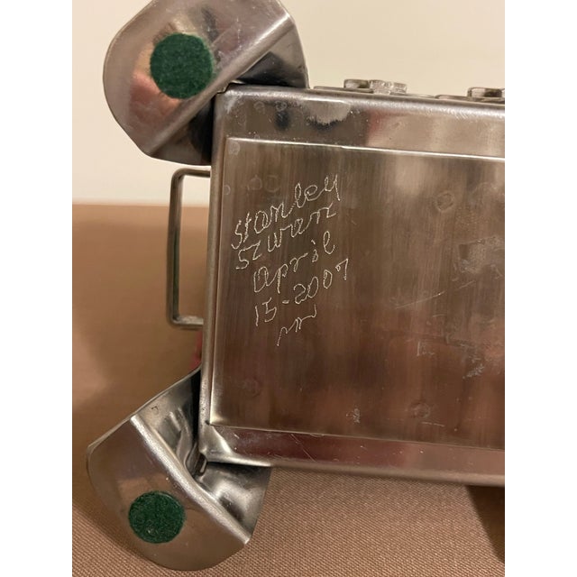 Polished Stainless Steel Box by Stanley Szwarc. For Sale - Image 10 of 11