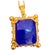 25 Carat Lapis Lazuli Pendant in 22 Karat Gold Frame, 15.9 Gm, 16-18" Chain For Sale - Image 15 of 18