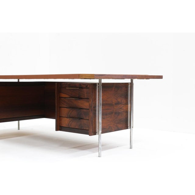 1960s Mid-Century Rosewood Executive Desk by Sven Dysthe for Dokka Mobler, 1960s For Sale - Image 5 of 15