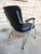 Barber Armchair with Chrome Frame and Black Leatherette Upholstery, 1960s For Sale - Image 3 of 7