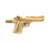 Mid 20th Century Pistol Handgun Charm Pendant in Solid 14k Yellow Gold 20.7g For Sale - Image 9 of 11