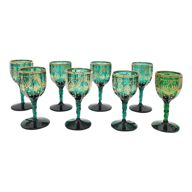 Late 18th Century French Wine Glasses- Set of 8 For Sale