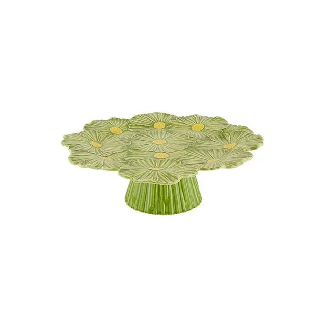 Bordallo Pinheiro Bordallo Pinheiro Maria Flor Cake Stand, 14" For Sale - Image 4 of 4