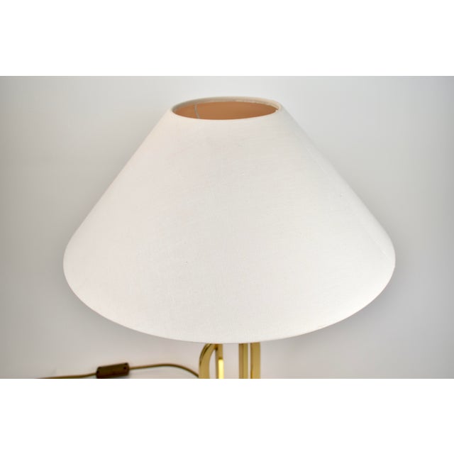 1970s Postmodern Hollywood Regency Brass Table Lamp For Sale - Image 10 of 10
