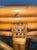 Tan Vintage Bamboo Rattan Table W/Serving Tray For Sale - Image 8 of 11