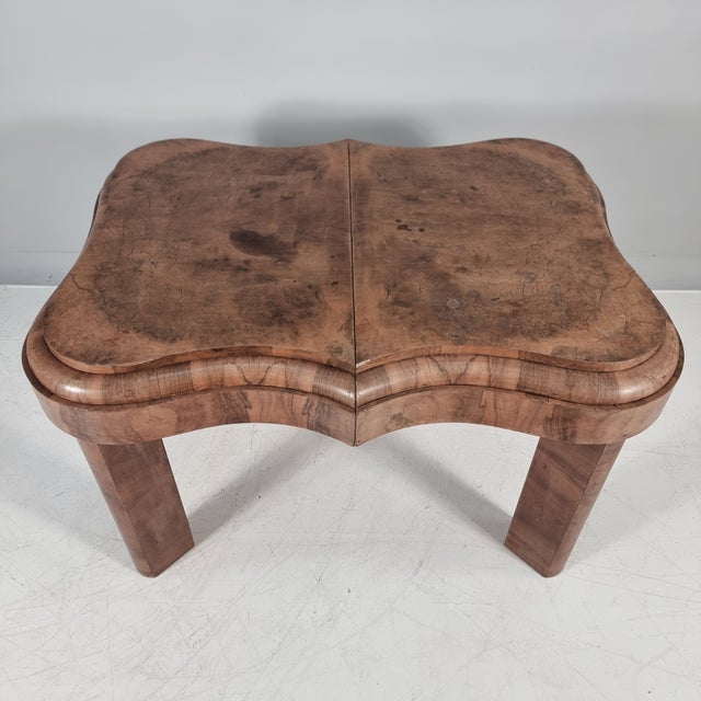 Wood Art Deco Wood Table, 1940s For Sale - Image 7 of 14
