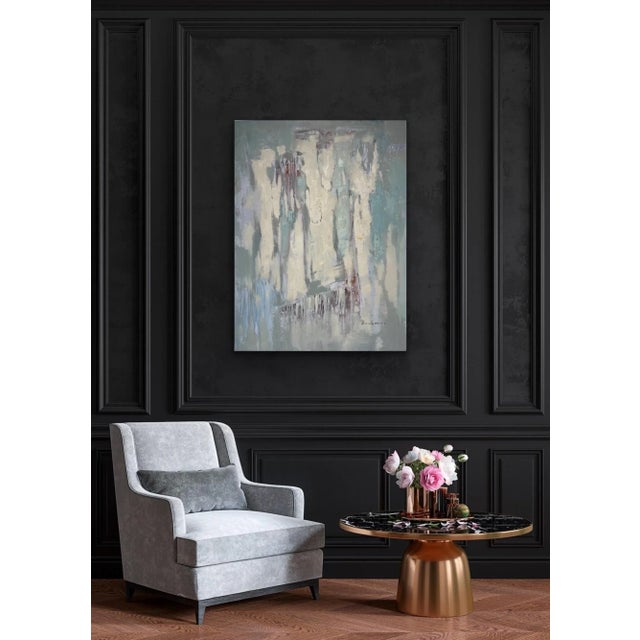 Wood Contemporary Abstract Original Oil Painting For Sale - Image 7 of 12