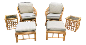 Vintage Rattan Set