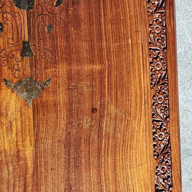 Mid Century Anglo Indian Walnut Coffee Table For Sale - Image 15 of 18
