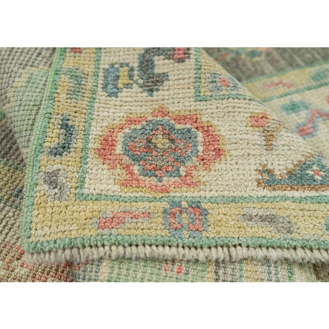 Turkish Oushak Rug 2'6" x 6'3" #20258 For Sale In Houston - Image 6 of 8