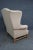 Ethan Allen Upholstered Wing Chair and Ottoman For Sale - Image 9 of 13