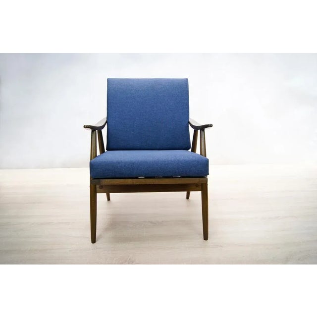 - A pair of armchairs produced by the Czechoslovak company TON. - This pair of armchairs from 1960s have been...