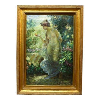 Vintage Neoclassical Master Copy After Fowler’s “Nymph & Butterfly" For Sale