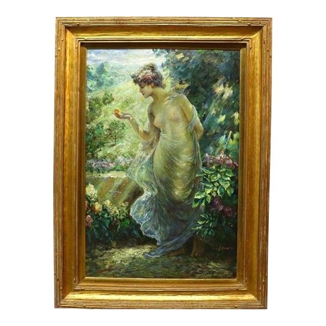 Vintage Neoclassical Master Copy After Fowler’s “Nymph & Butterfly" For Sale