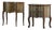 Vintage Danish Oak Nightstands with Hand-Carved Drawer Fronts, 1970s, Set of 2 For Sale