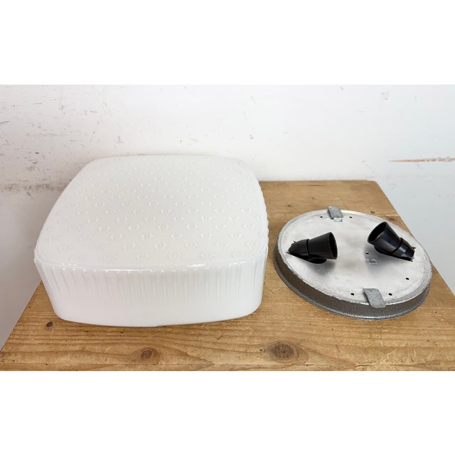 Vintage Wall Light in Milk Glass, 1970s For Sale - Image 9 of 15