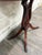 Duncan Phyfe Vintage Duncan Phyfe Style Mahogany Lyre Pedestal Base Accent Table For Sale - Image 4 of 16