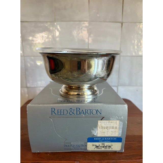 Reed and Barton Reed and Barton 5”’ Silverplate Paul Revere Bowl With Liner For Sale - Image 4 of 12