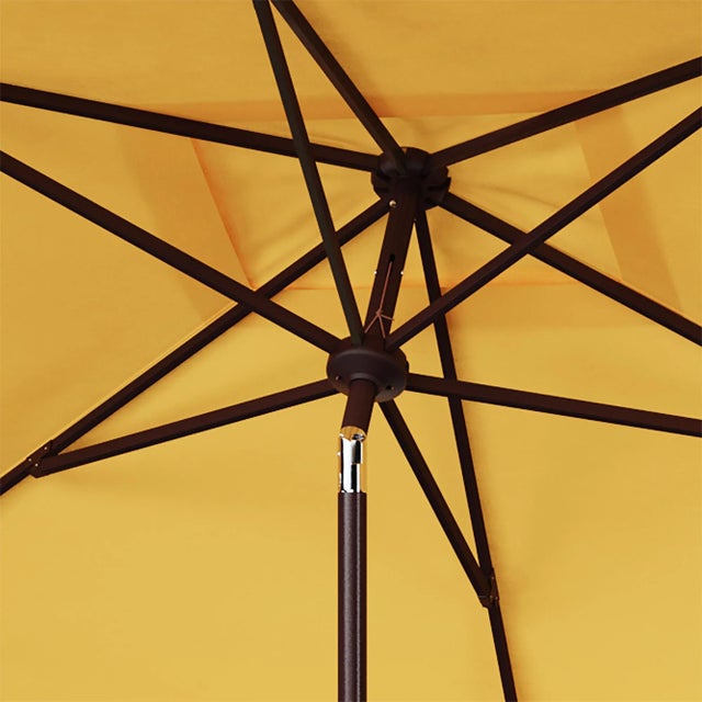 Contemporary Zimmerman 6.5x10 Rectangle Umbrella - Yellow/White For Sale - Image 3 of 3