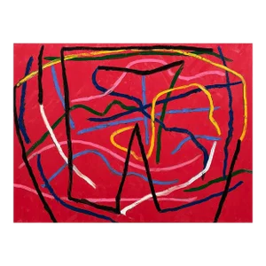 Contemporary Abstract Oil on Canvas Painting "Manouche Riff" by Dana Gordon