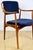 Vintage Danish Office Armchair in Navy Blue, 1970s For Sale - Image 9 of 11