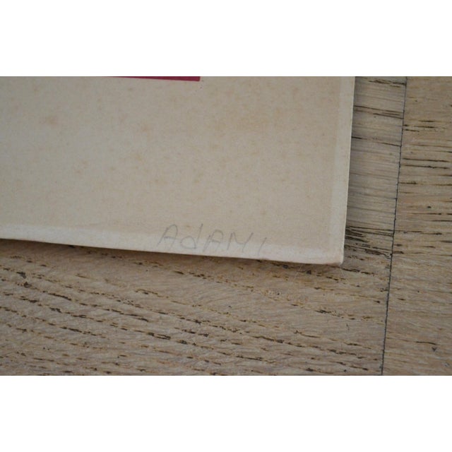 Printmaking Materials Valerio Adami “Moments Musicaux” Hand-Signed Original Lithograph, Fondation Maeght, 1976 For Sale - Image 7 of 15