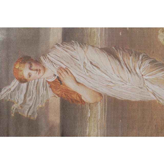 Modern Rug & Kilim's Modern Pair of Pre-Raphaelite Lady Pictorial Tapestry Panels "Seagulls" For Sale - Image 3 of 9