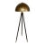 Revelation Modern Hammered Antique Brass Tripod Hemi Floor Lamp For Sale