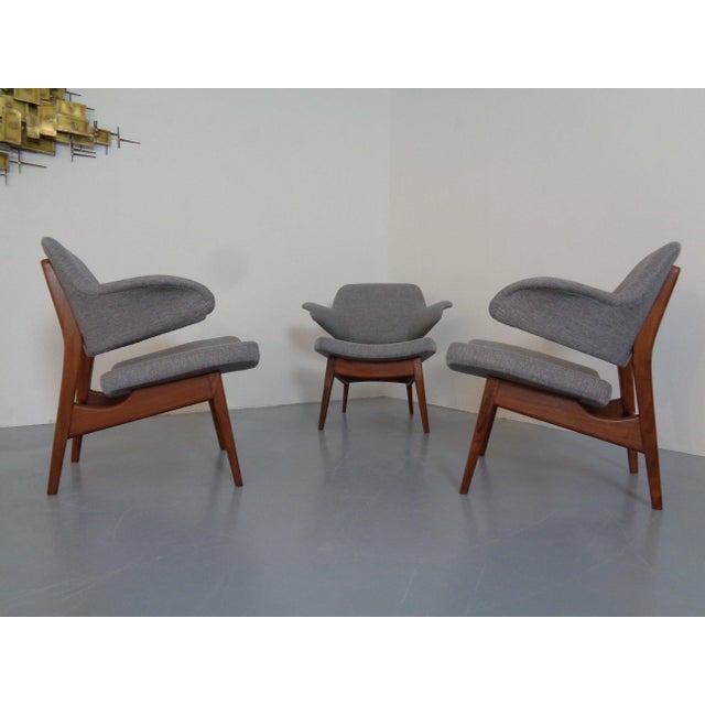 Dutch Walnut Armchair by Louis Van Teeffelen for Wébé, 1960s For Sale - Image 11 of 11